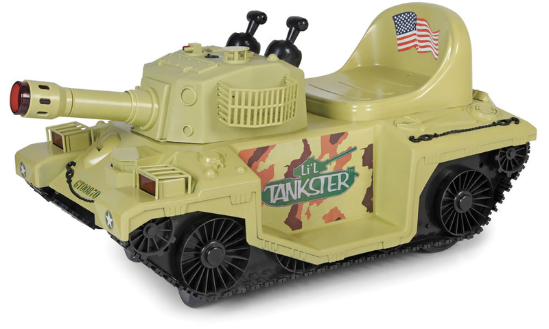 Illustration for article titled Wage a War On Afternoon Naps With This Tiny Ride-on Tank